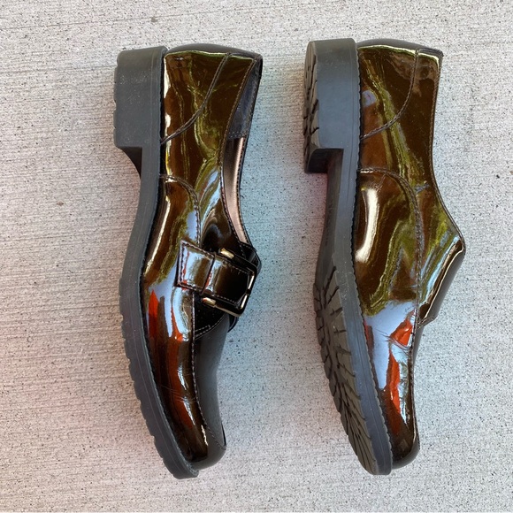 AK Anne Klein IFlex Shiny Brown Patent Leather - Picture 4 of 10